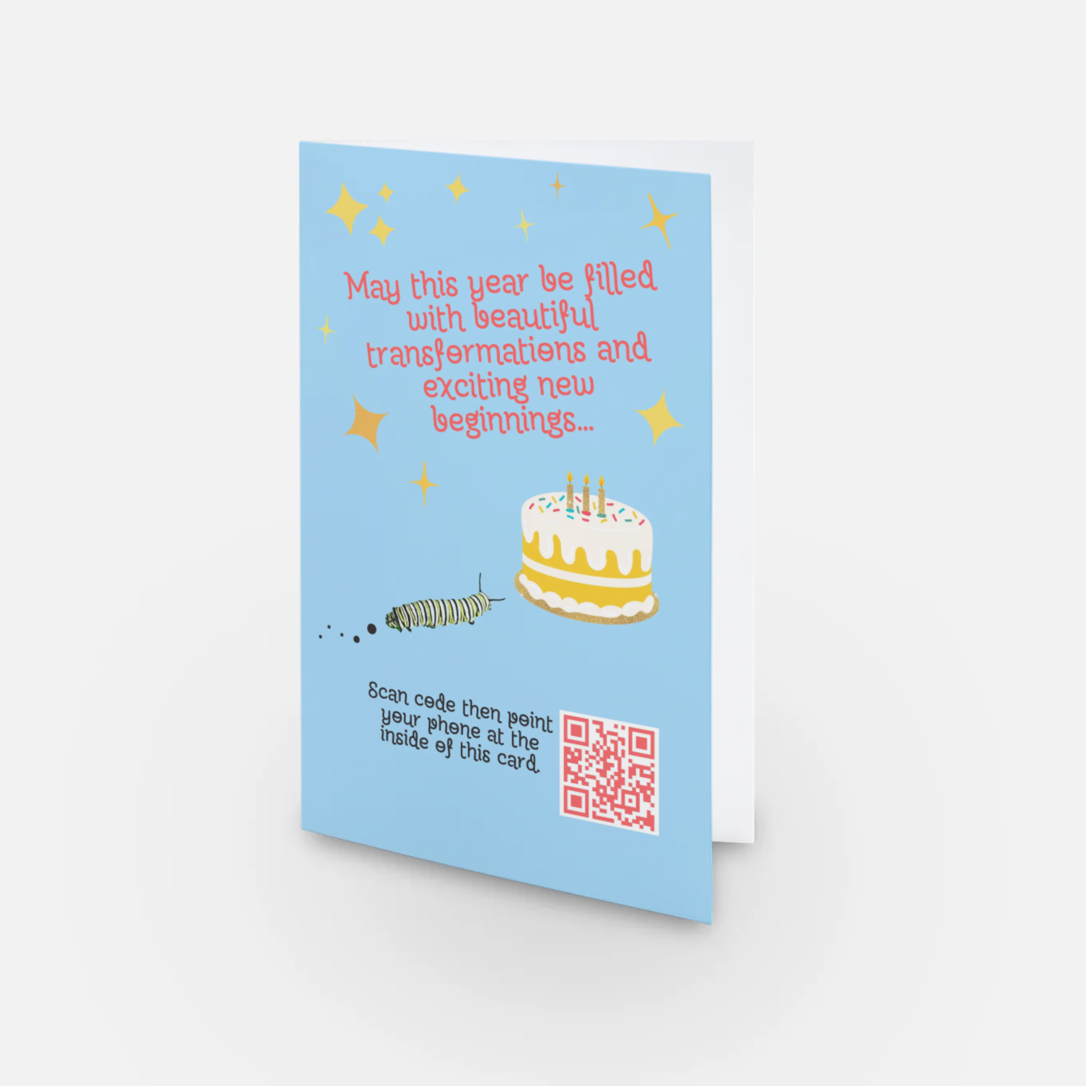 Live Invites - Wholesale Birthday Card - Happy Birthday - 3D Rainbow Butterfly1
