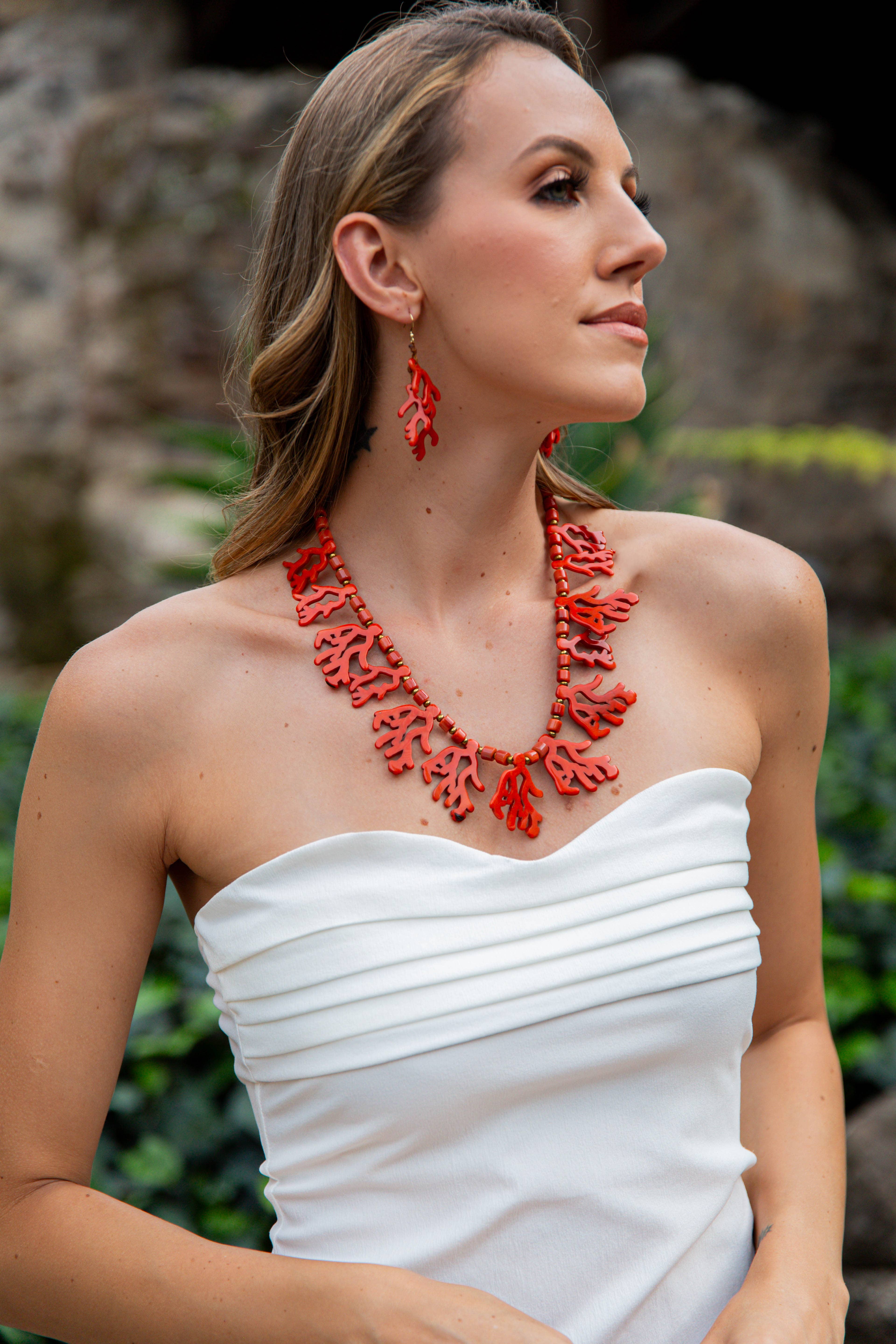 Organic Tagua Jewelry - Vente Colliers plastrons - Collier Addison5