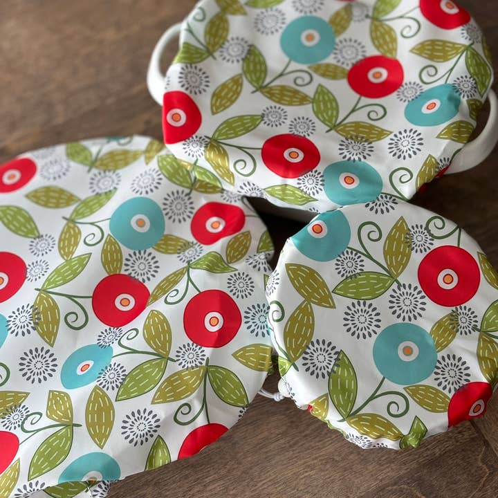Kit Carson Accessories - Wholesale Food Storage Wrap/Bag - Dish Cover and Bowl Covers - Bright Flowers7