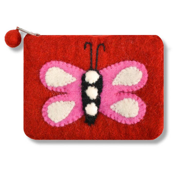 BNB Crafts Inc. - Wholesale Coin Purse - Women's - Butterfly Design Coin Purse