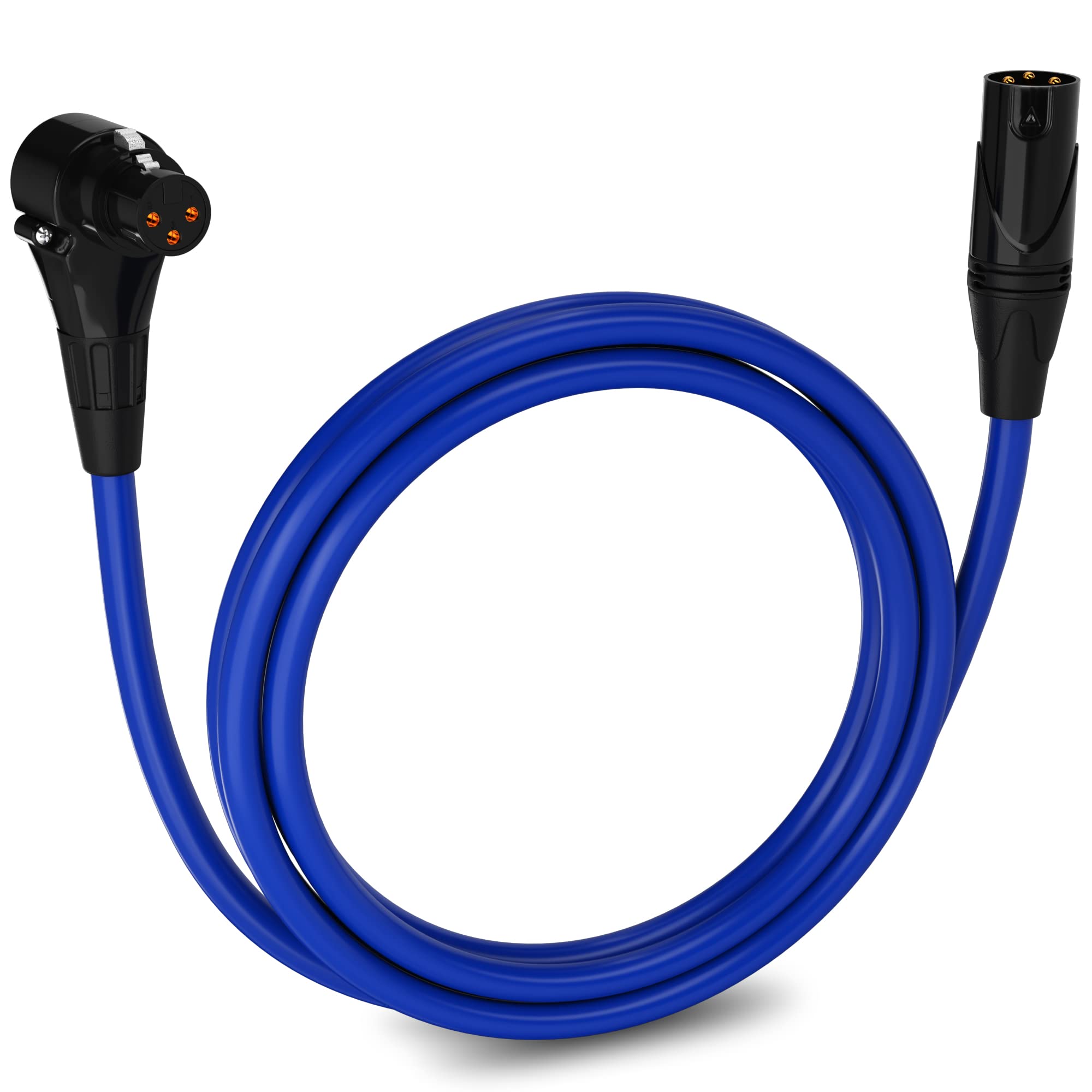 LyxPro - Wholesale Muziekaccessoire - Microfoon XLR gehoekte vrouwelijke kabel 3-pins microfoonkabel Pro Audio2