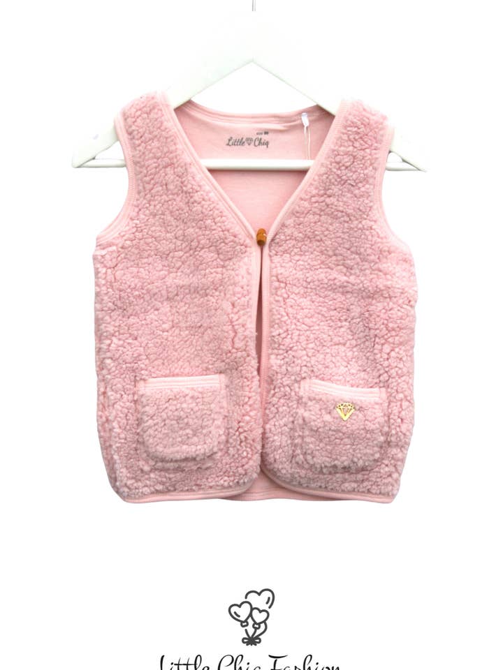 Little Chiq Baby weiche Teddyweste für den Großhandel von Little Chiq