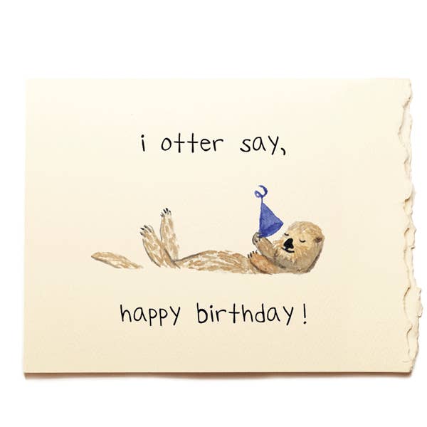 Birthday - Otter for wholesale by Piccola Arte