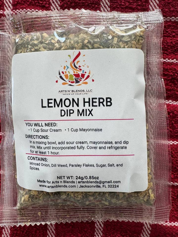 Lemon Herb Dip Mix for wholesale by Arts N' Blends