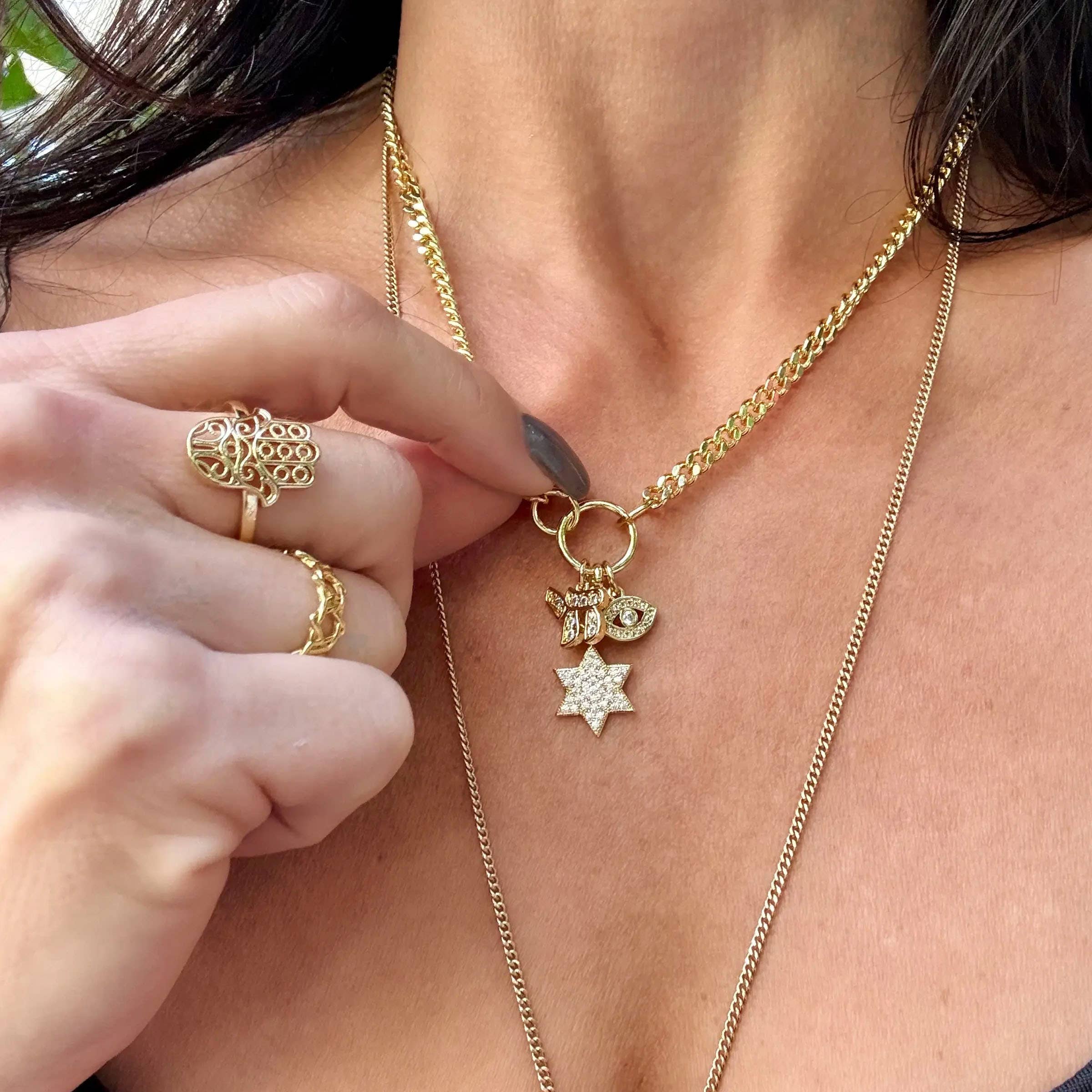 Love, Lisa - Wholesale Pendant/Charm Necklace - Hebrew Chai Charm Necklace1