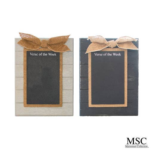 Mainstreet Collection - Wholesale Chalkboard - Verse of the Week Chalkboard Prepack 6 pieces0
