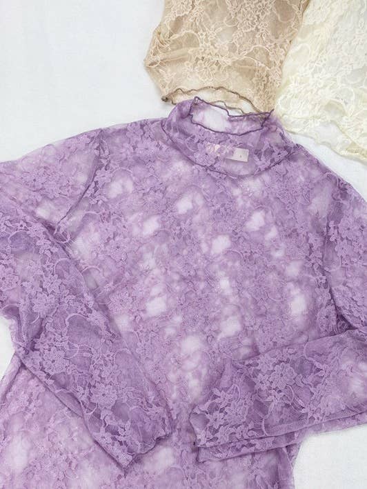 JADE BY JANE - Wholesale Knit Top - Women's - PLUS SIZE Mesh Floral print top
