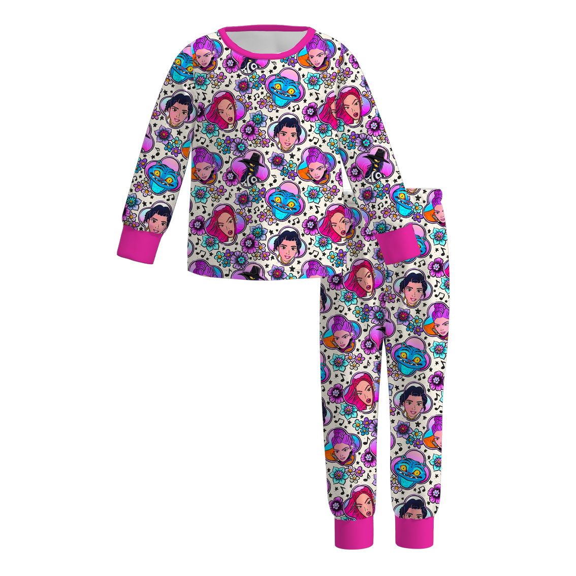 Auraquise - Wholesale Top & Pant Set - Kids - Kids Kpop Demon Hunters Themed Hot Seller Collection1