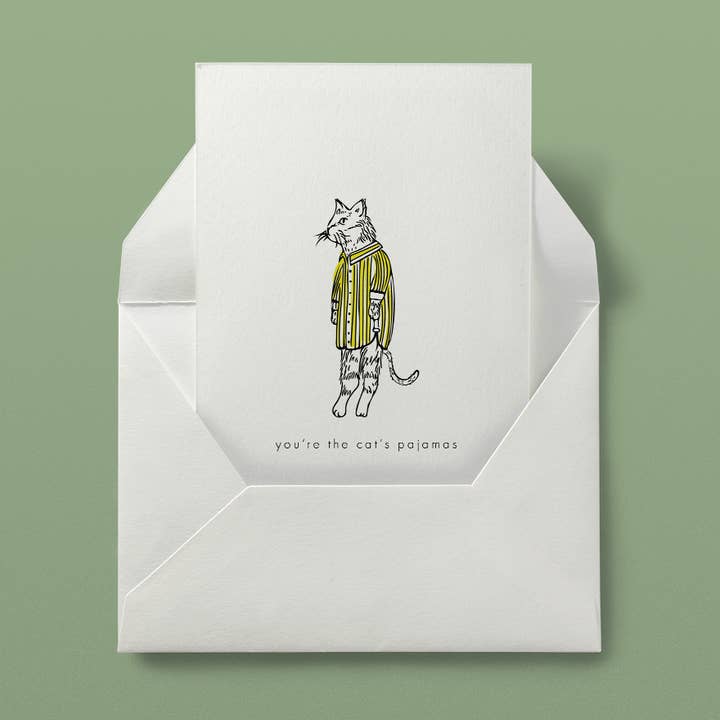 You're the Cat's Pajamas Card for wholesale by Party Krill