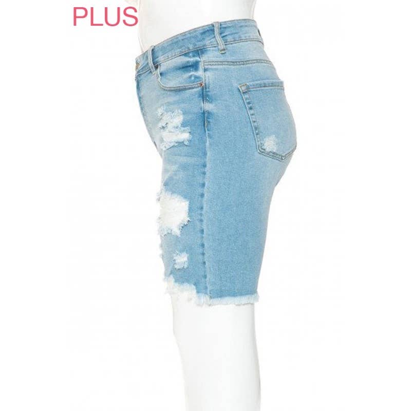 Paperdoll - Wholesale Shorts - Women's - PLUS AUTHENTIC DECONSTRUCTED BF BERMUDA4