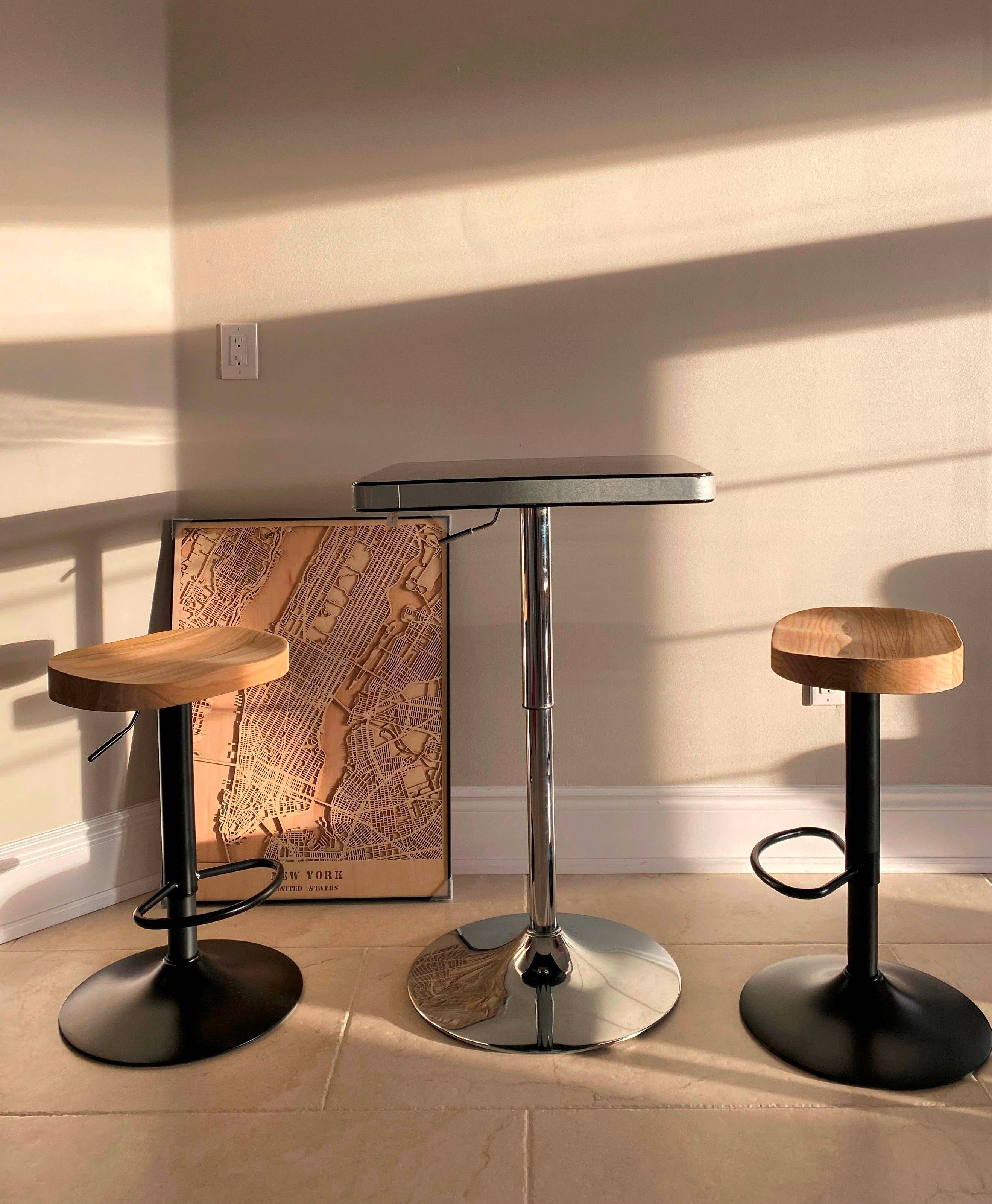 Seat4uhome - Vente Tabouret - Tabouret de bar Muskoka en bois d'orme - Prix par article4