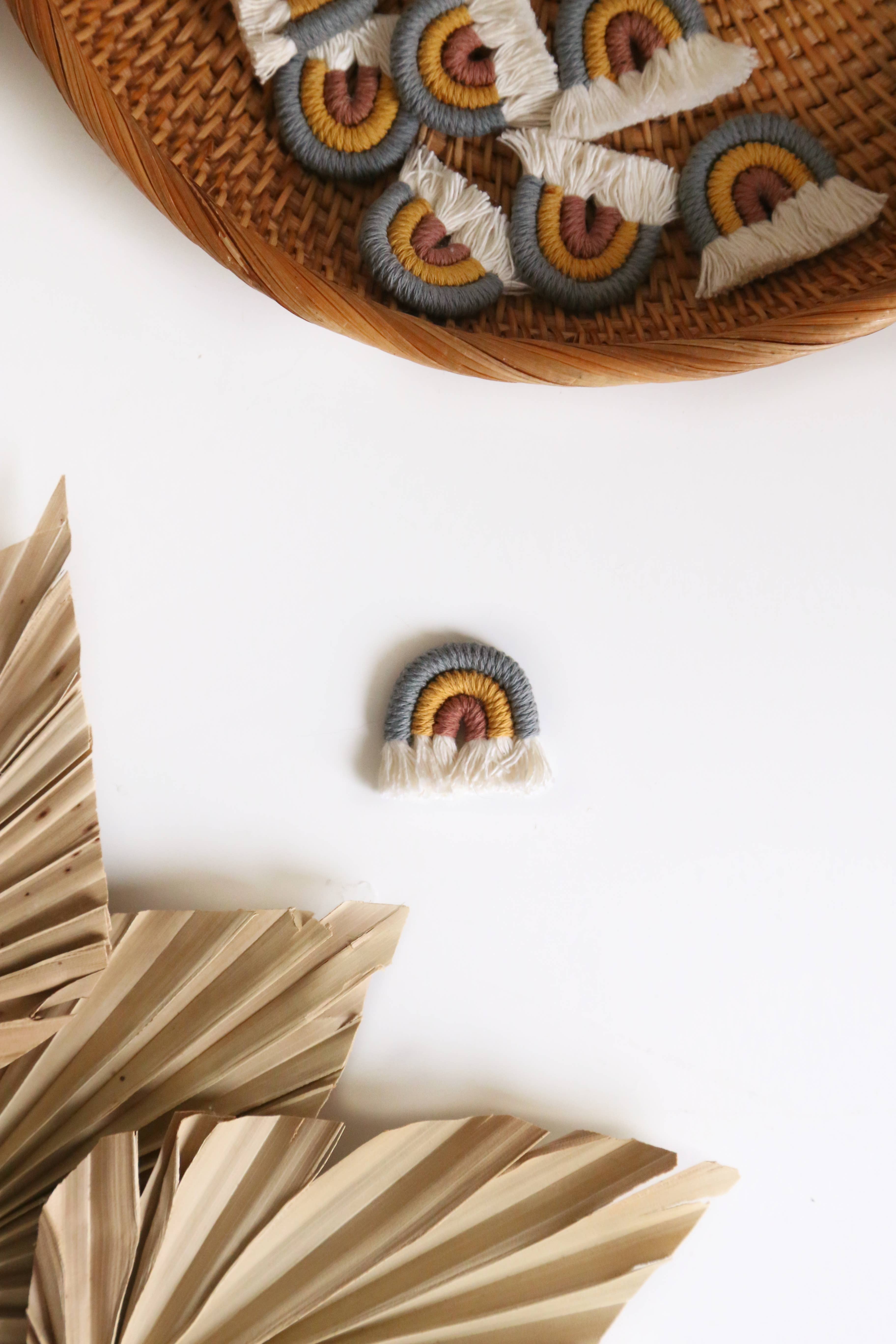 The Frenchie Knot - Wholesale Magnet - Macrame rainbow magnet8