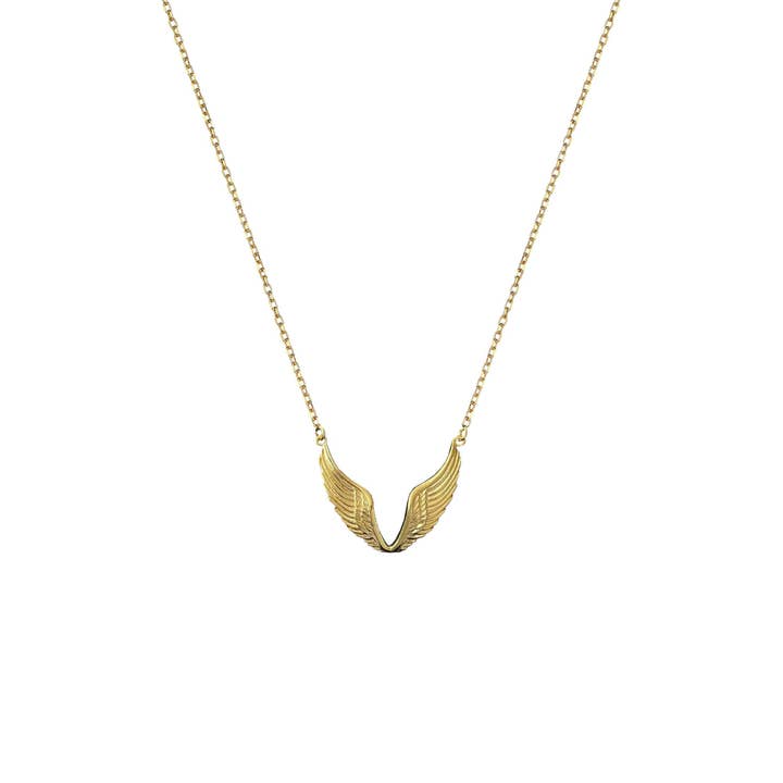 Collana con ali d'angelo, in argento Sterling 925 per la vendita all'ingrosso da parte di Ancient Things