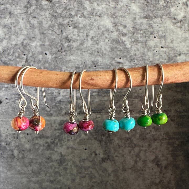 Orecchini Pendenti in Argento Sterling con Perline - Opzioni Multiple per la vendita all'ingrosso da parte di oaktownwendy