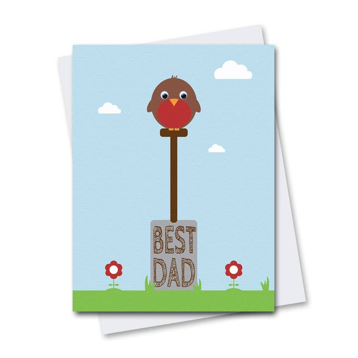 Garden Dad Greetings Card for wholesale by Stripey Cats Cards