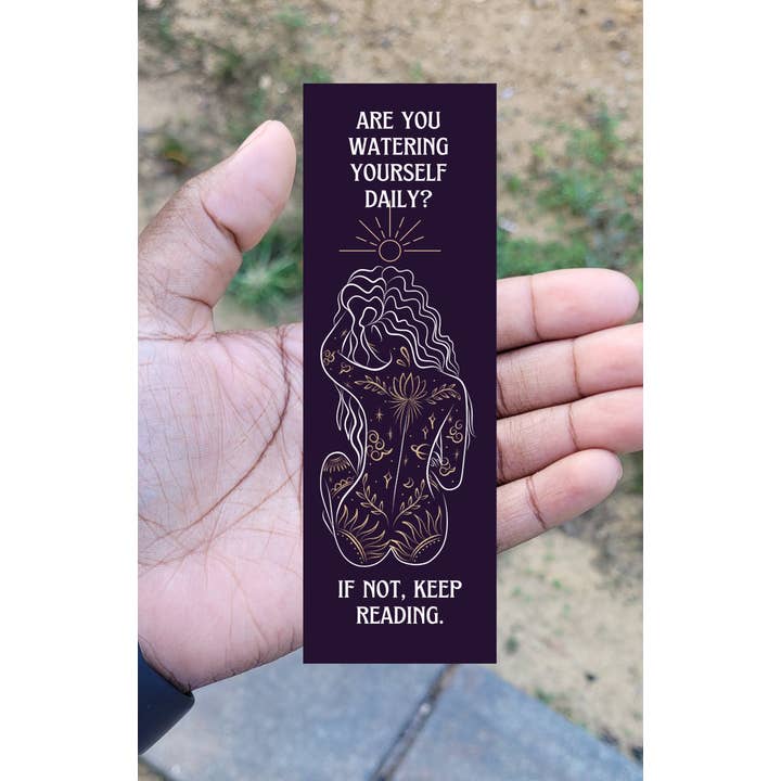 Watering Yourself Bookmark for wholesale by Self Care Tribe