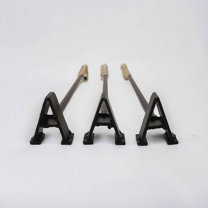 Valor Home Goods - Wholesale Outdoor grill tools - Alphabet J BBQ Branding Iron with Handcrafted Bamboo Handle1