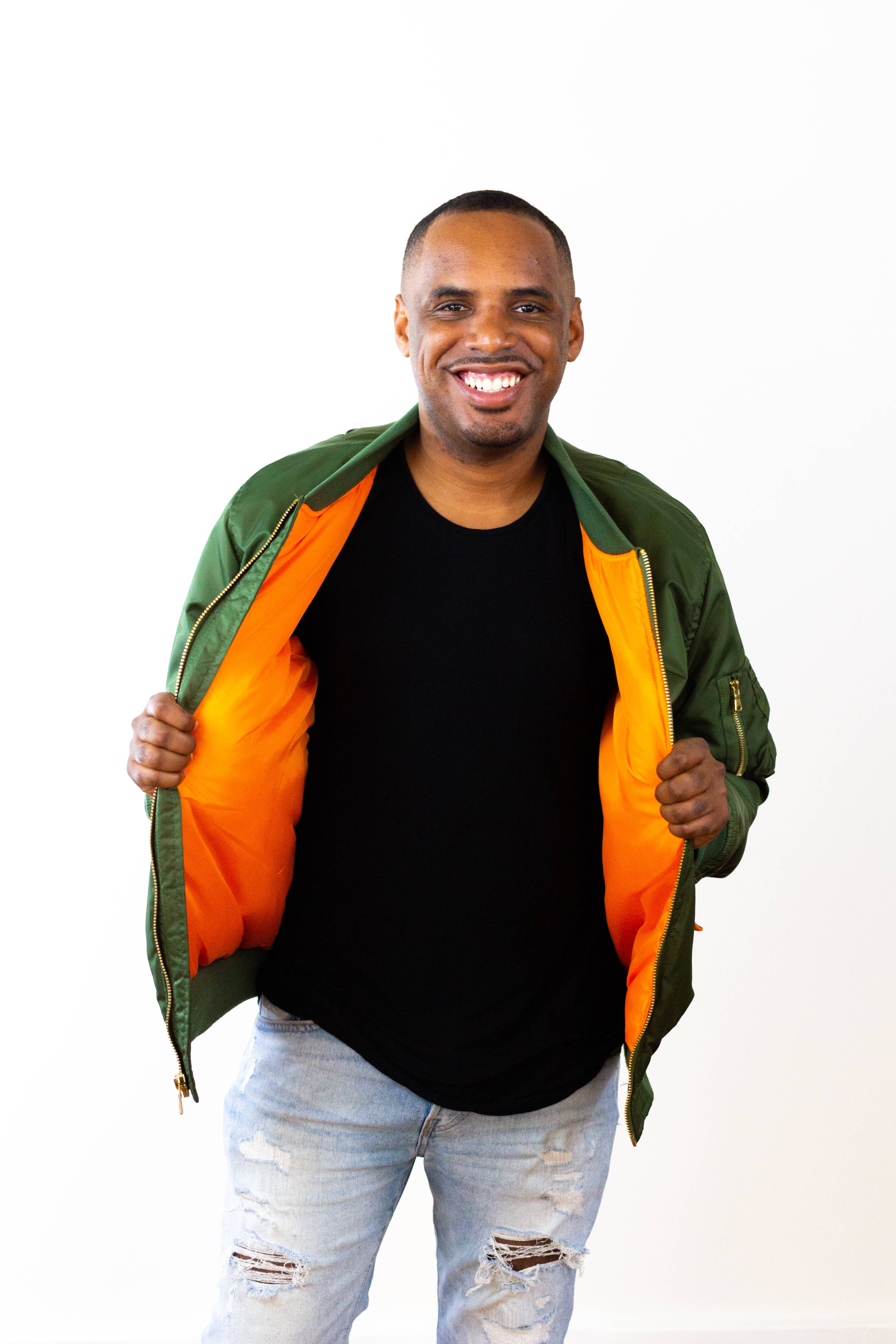 Up And Away - Wholesale Jacket - Unisex - Adult MA-1 Flight Jacket Blank Green1