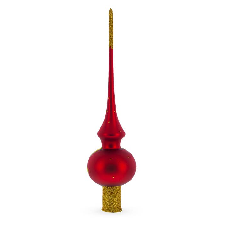 BestPysanky - Wholesale Tree Topper - Holy Family Nativity Scene on Red Christmas Tree Topper