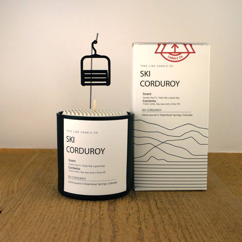 Tree Line Candle Co - Wholesale Jar/Filled Candle - Ski Corduroy Candle2