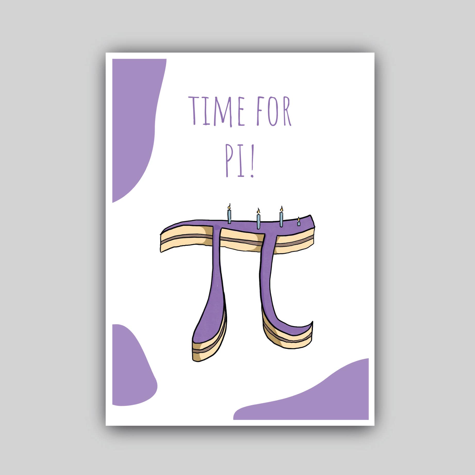 Studio Raquelle - Wholesale Birthday Card - Time for pi!