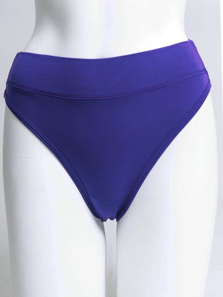 La Thong, Violet, Bamboo for wholesale by Blue Sky Clothing Co LLC
