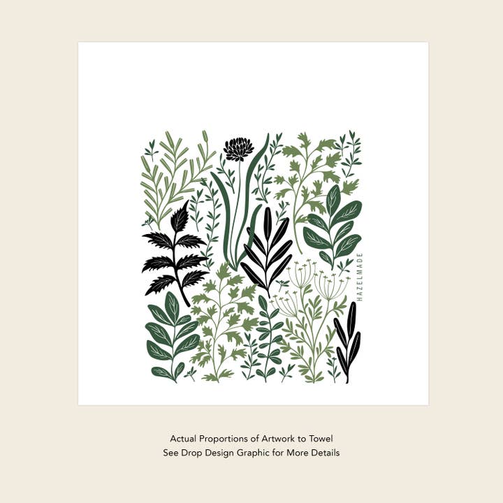 HAZELMADE® Tea Towels + Gifts - Wholesale Tea Towel - Herbs Tea Towel | Kitchen Decor3