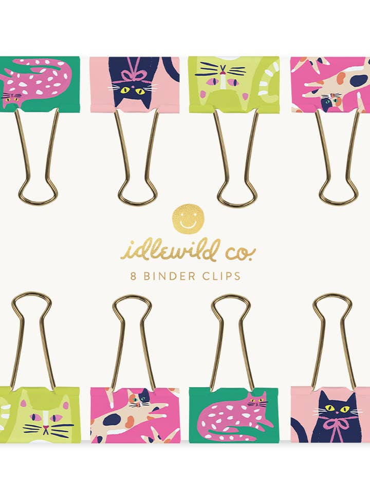 Cat Binder Clips for wholesale by Idlewild Co.
