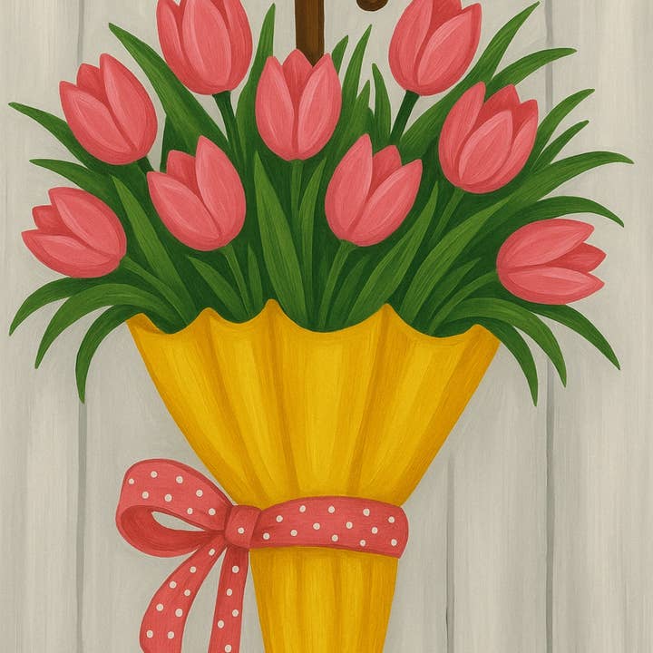 Tulip Bouquet DIY Art Kit for wholesale by The Boozy Bookworm Art Kits & Books