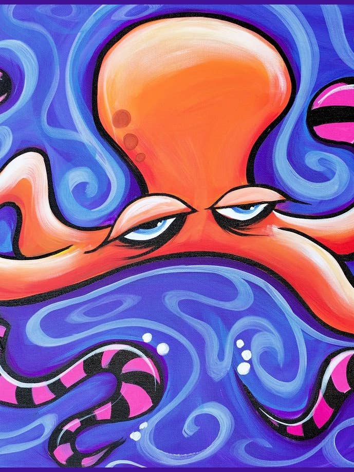 Quadrapus In Socks Sticker for wholesale by It's a Henry