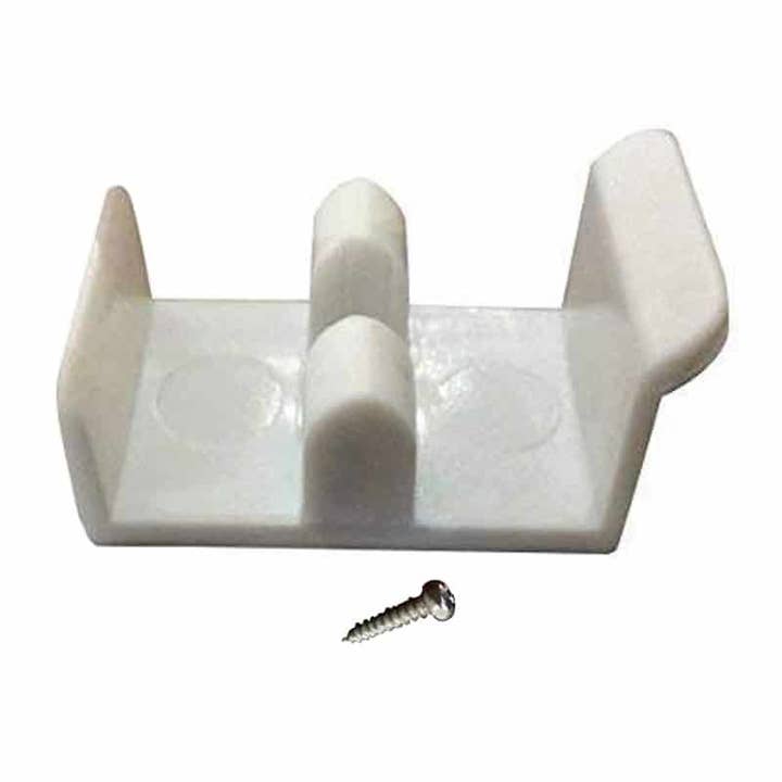 KP Kool Products - Venta al por mayor Ganchos de pared - Guía de jamba para puerta de ducha deslizante de 1-5/8" de ancho con tornillo (paquete de 2)