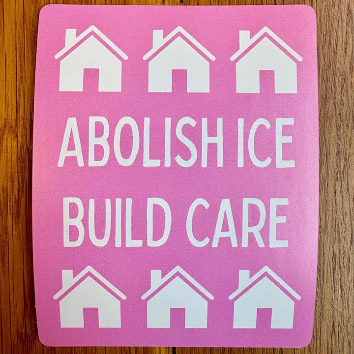 Abolir ICE, Construire un Autocollant Étanche de Soin pour la vente par Anna Liz Heart Designs