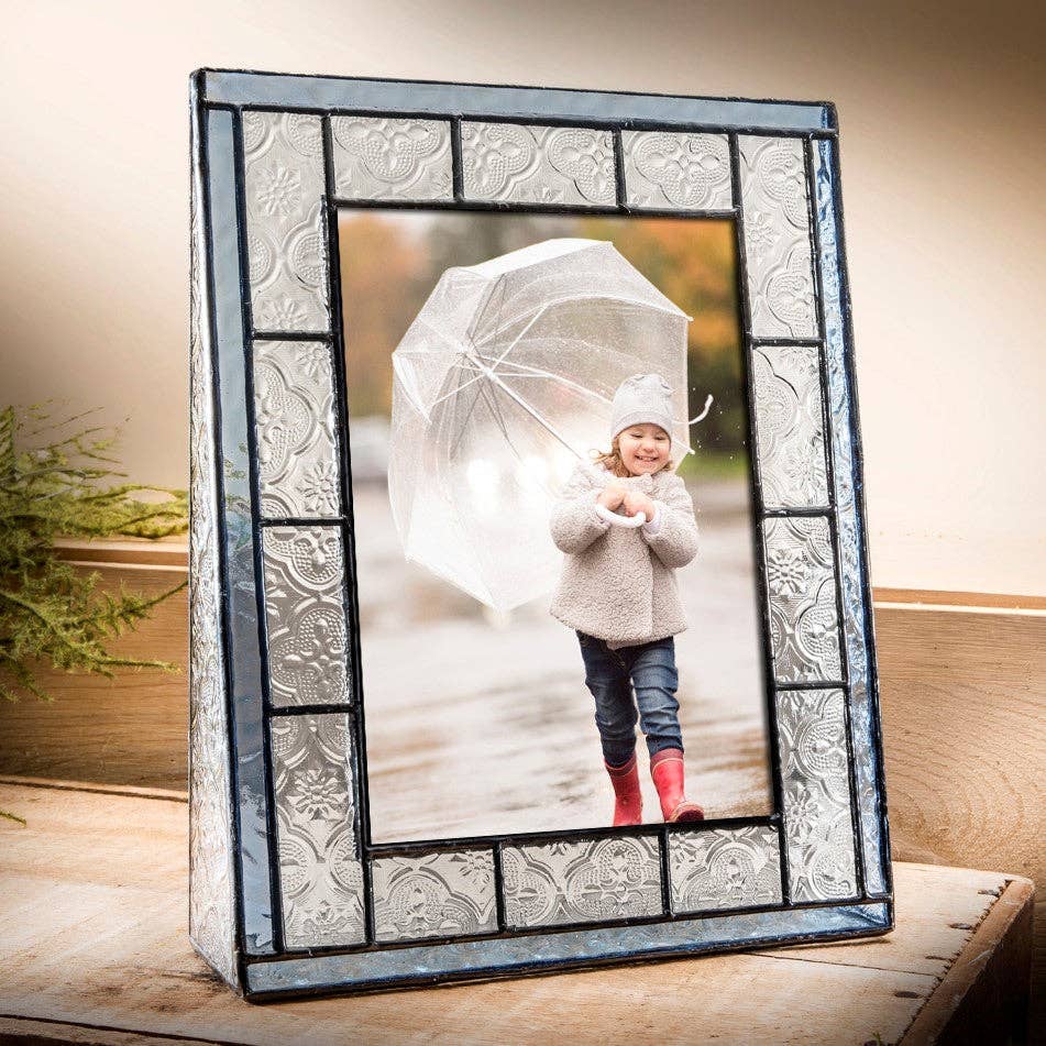 J Devlin Glass Art & Bert Anderson Collection - Wholesale Picture Frame - Pic 159 Vintage and Blue Glass Frame Series3