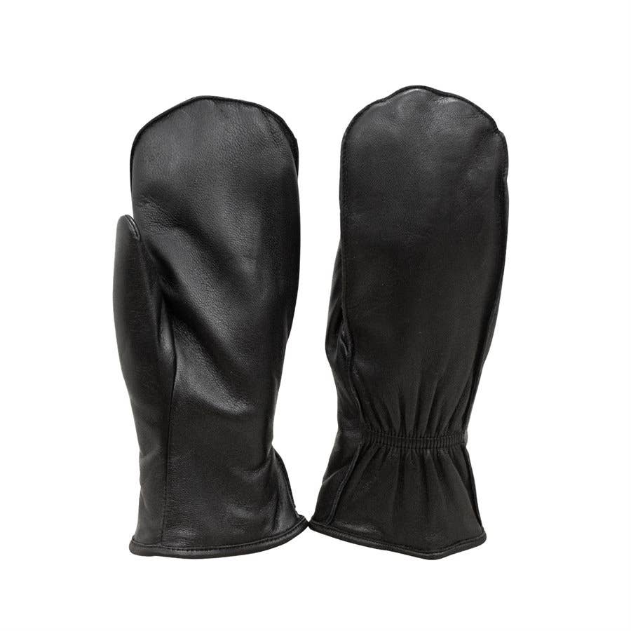 Black 8229 Leather Glittens Gloves for wholesale on Faire0