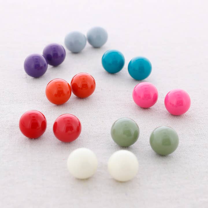 Brincos arredondados de aço por atacado de Sonata