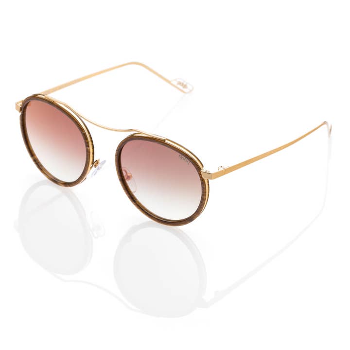 Lunettes de soleil rondes pour hommes et femmes avec verres réfléchissants pour la vente par dp69