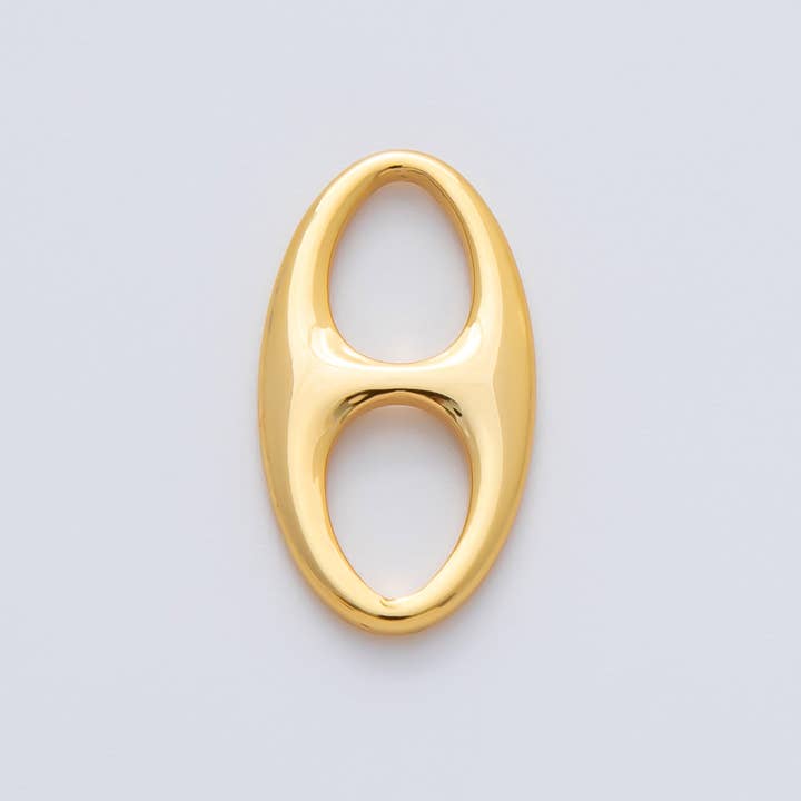 Remplissage en or 18K 19mm x 10mm maillon ovale d'ancre de marin | Z1603 pour la vente par Aim Eternal