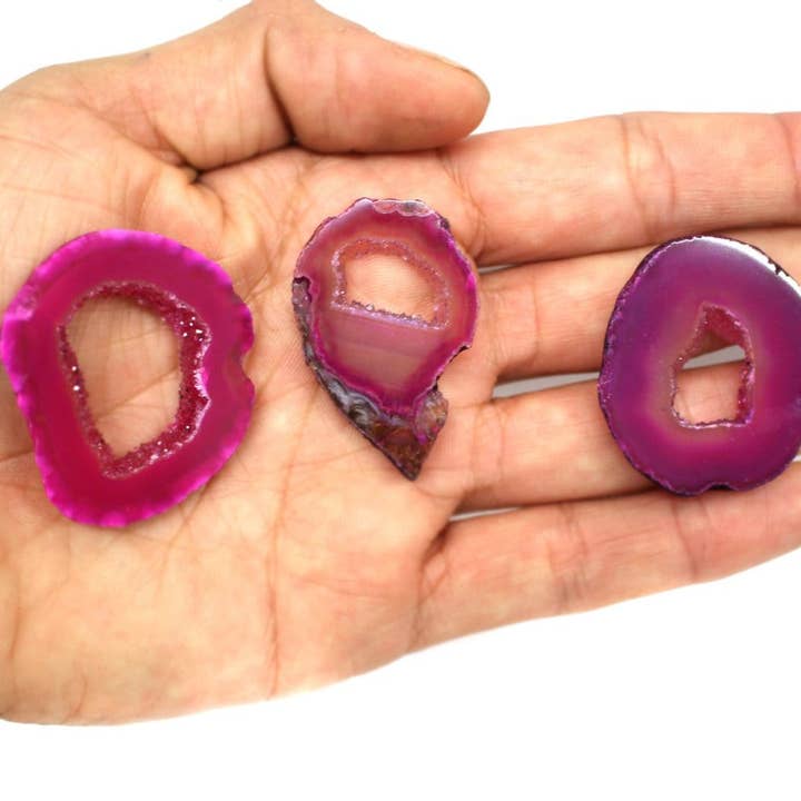 Rock Paradise – Engroshandel Spirituelle sten og krystaller – Krystal Druzy agatskiver med naturligt Druzy Center5