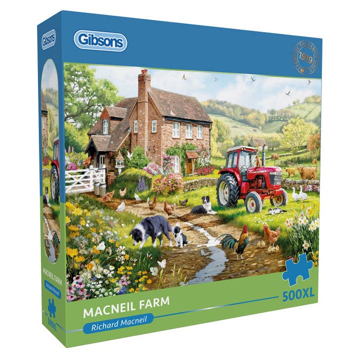 Macneil Farm 500 Extra Large Piece Jigsaw Puzzle for wholesale by Gibsons Games Ltd