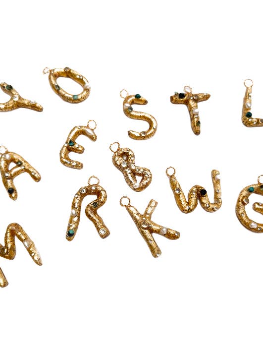 Chic Initial Charm ( Chain Not Included) for wholesale by Chic’d Out