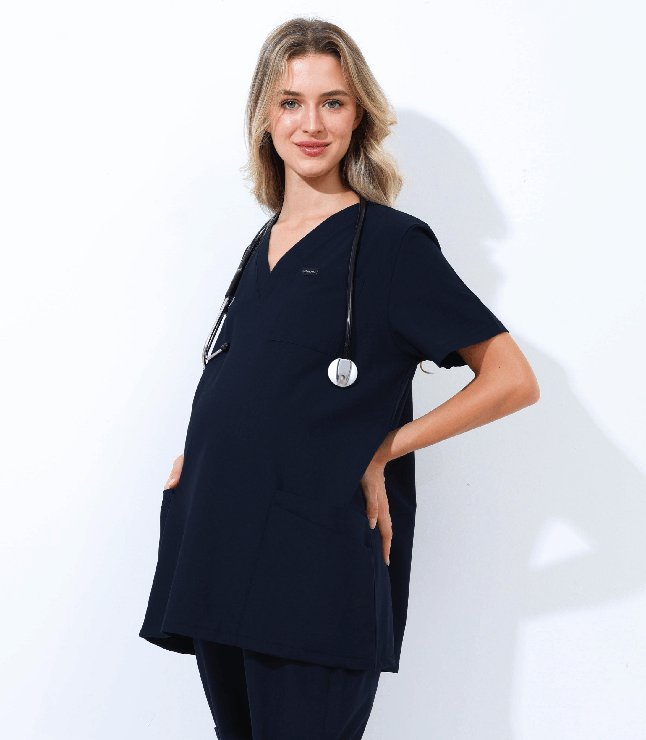 Alina Mae Maternity - Wholesale Healthcare Uniform - Women's - Maternity Scrubs Shirt for Pregnancy34