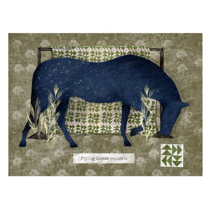 Kunstdruk van vliegende ganzen voor wholesale door Dafri Studios