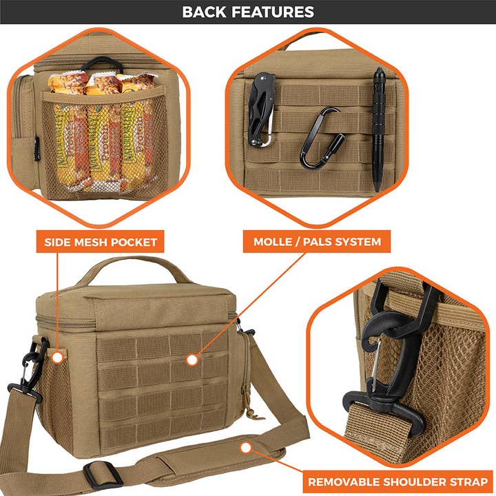 OPUX - Wholesale Lunch Bag/Box - Tactical Military Leakproof Lunch Box - 9 Cans / 18 Cans11