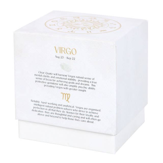 Something Different Wholesale - Wholesale Jar/Filled Candle - Virgo Sandalwood & Patchouli Zodiac Crystal Candle4