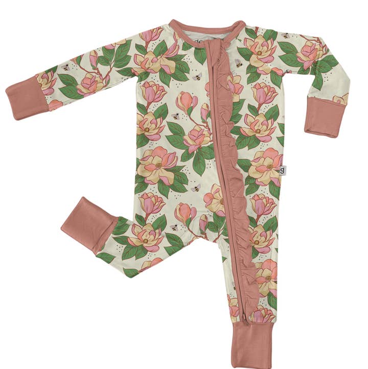 Goosies - Wholesale Sleepsuit - Baby - Magnolias - Zip Convertible Pajamas (Discontinued)0