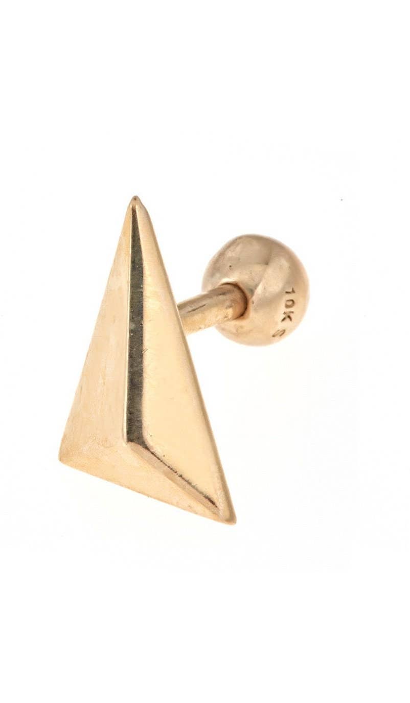 Zahav Jewelry - Wholesale Single Earring - 10kt Gold Minimalistic Helix, Tragus & Cartilage Earrings0