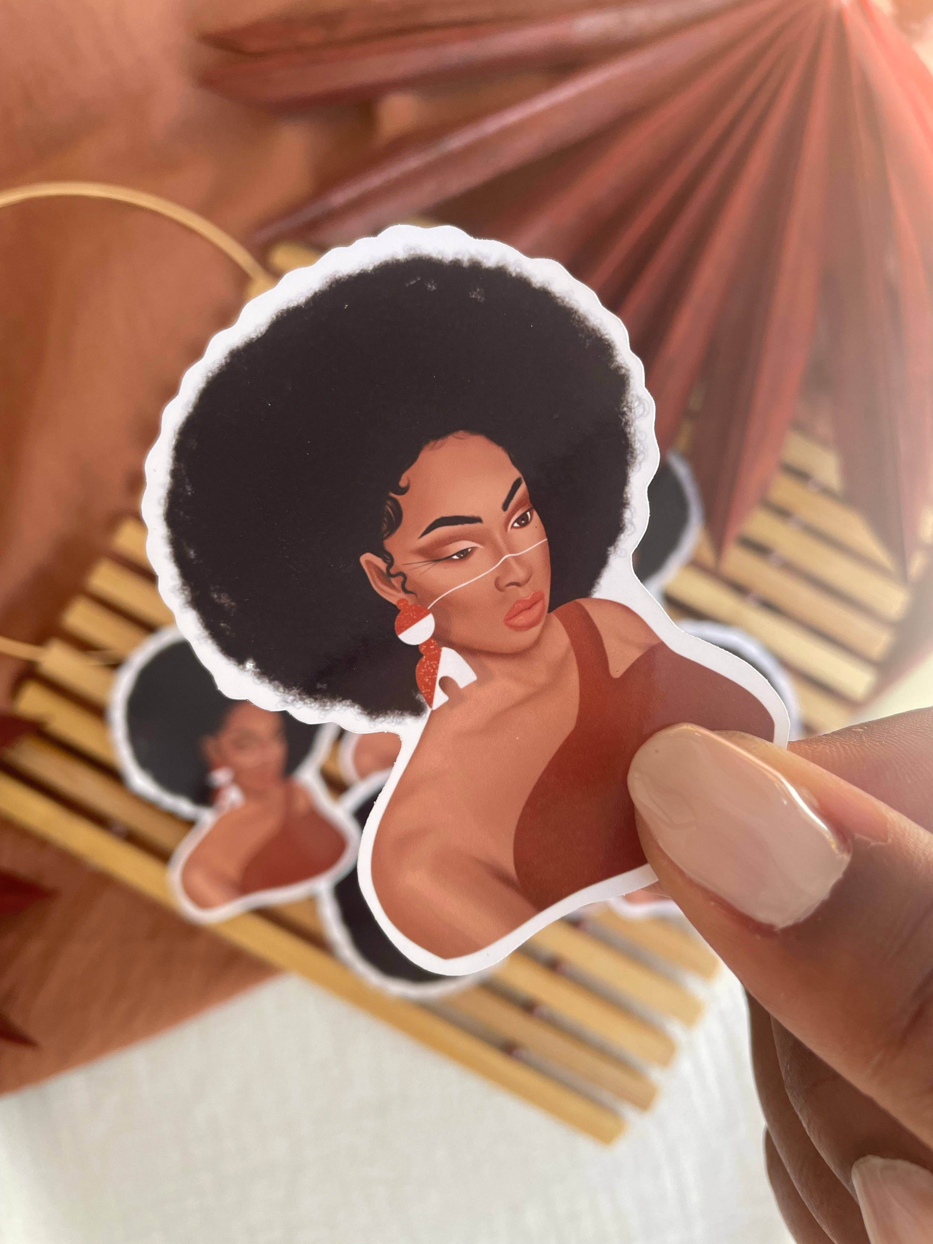 IamSojah - Wholesale Sticker - Amina - Afro Stickers0