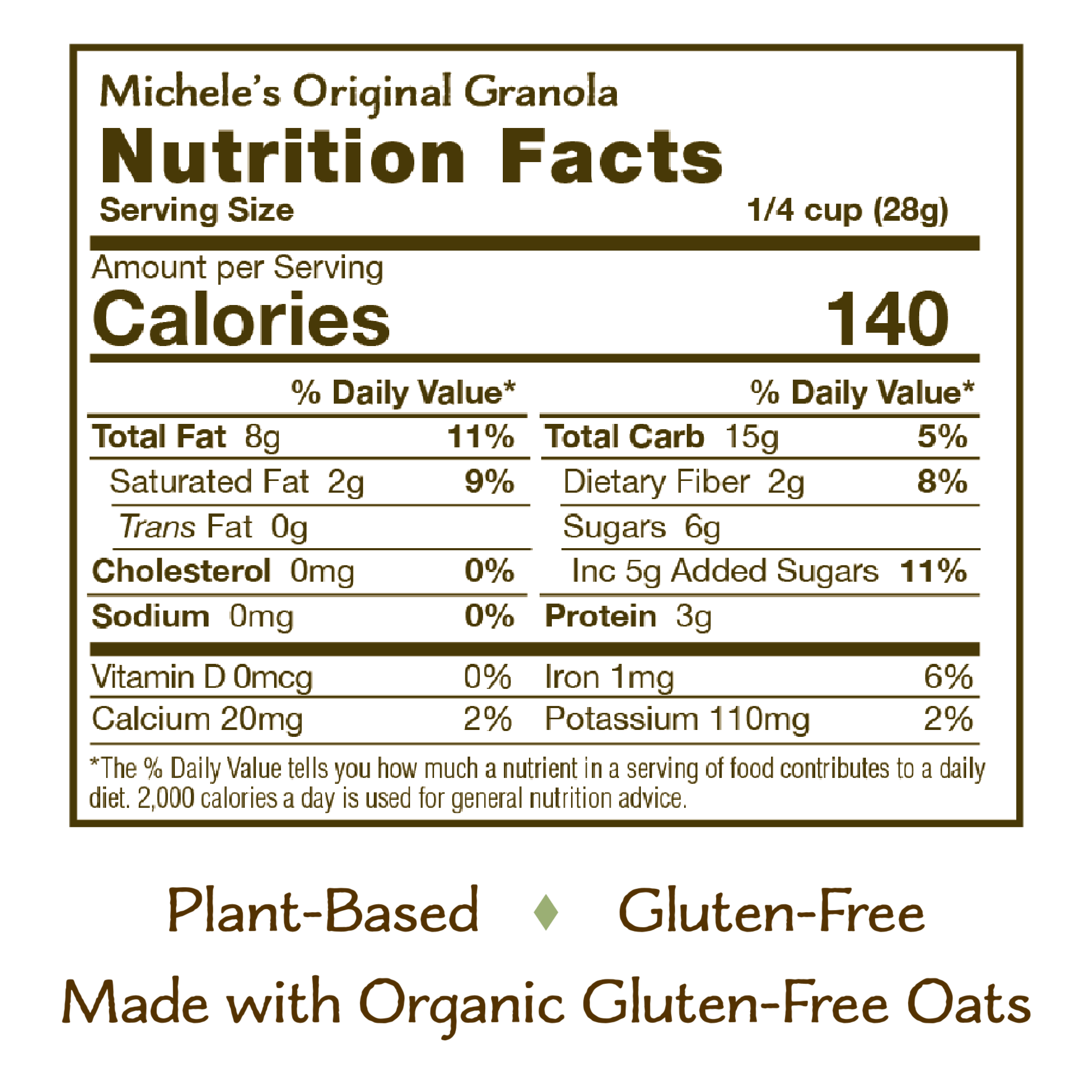 Michele's Granola - Wholesale Granola - Original Granola - 12oz (Case of 6) [$5.83 per bag]1