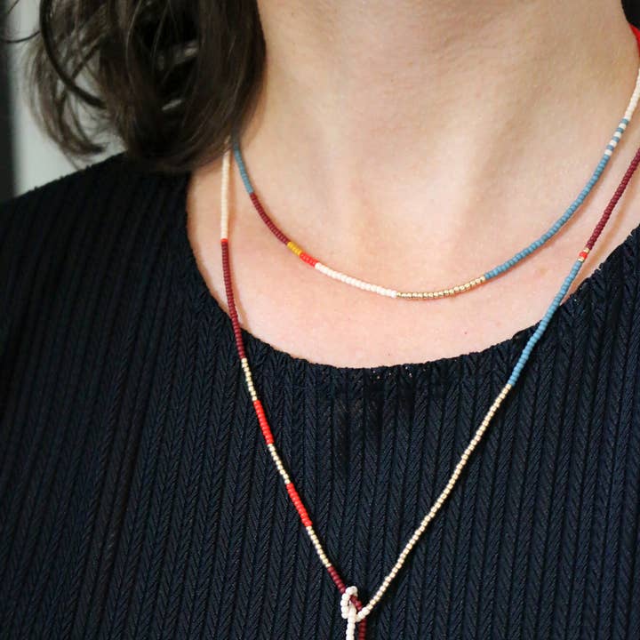 Color Block Bolariat Necklace for wholesale by ashdel