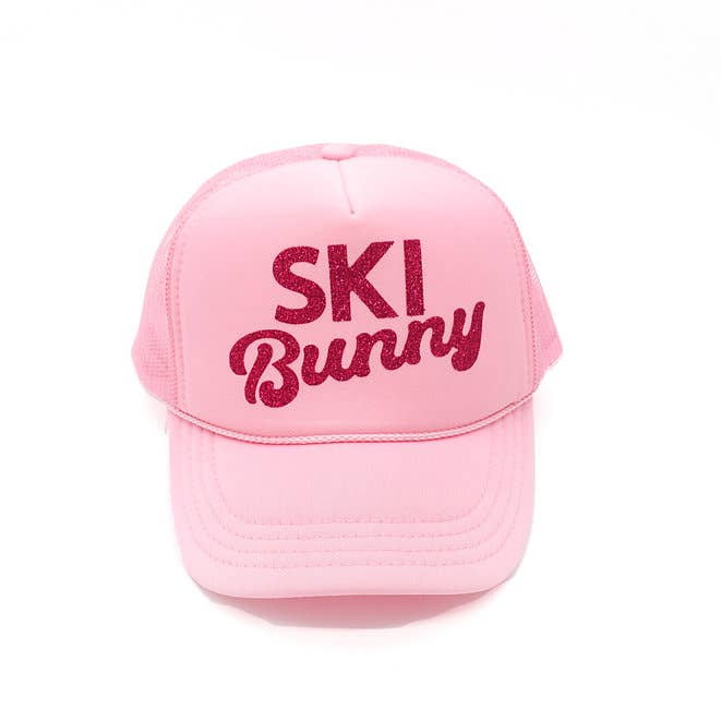 Palisades Gift Shop - Venta al por mayor Gorra trucker - Mujer - Gorra Ski Bunny Pink Trucker para niños0